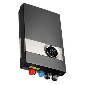 Tankless Electric Water Heater, 27kW Instant Hot Water Heater Under Sink, On Demand for Bathroom, Kitchen, Office with LCD Touch Screen