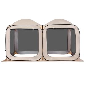 Screen House Tent, 12 x 6 ft, 2 in 1 Pop Up Screen Tent, Portable Screened in Canopy with Carry Bag, Netting Sides, Ground Stakes, for Garden, Pa