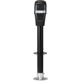 Electric Trailer Jack, Power Tongue Jack Weight Capacity 4000 lbs, 9.84"-33.85" Electric Tongue Jack with Waterproof Cover for Lifting RV Trailer