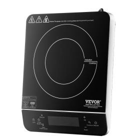 Portable Induction Cooktop, 1500W Electric Induction Burner with 9 Temperature Settings, Countertop Induction Hot Plate with 4H Timer, 24H Reserv
