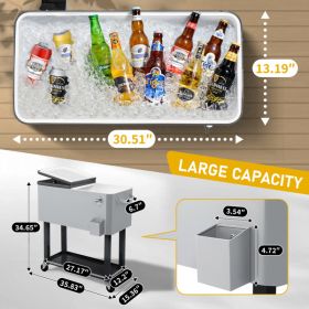 80QT Iron Spray Cooler with Shelf